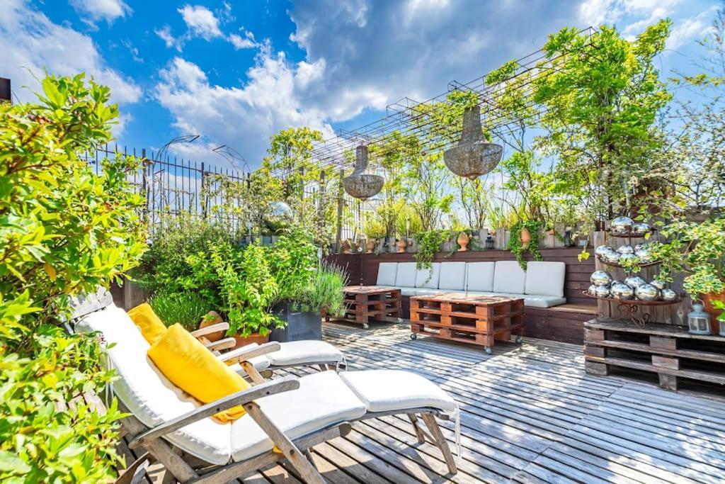 Superbe Duplex Paris-rooftop Vue Panoramique Appartement
